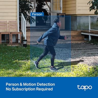 Tapo 2K 3MP Indoor/Outdoor Security Camera - Free Person/Motion/Baby Cry Detection, Color Night Vision, IP65 Weatherproof, SD/Cloud Storage, Works w/Alexa & Google Home, HybridCam (2-Pack) - Image 4