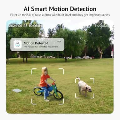 Hugolog 2K Indoor Outdoor Security Cameras for Home Security,Home Camera with Starlight Color Night Vision,Built-in Spotlight,Motion Detection,2-Way Talk,Cloud & Local Storage,Works with Alexa(4 Pack) - Image 4