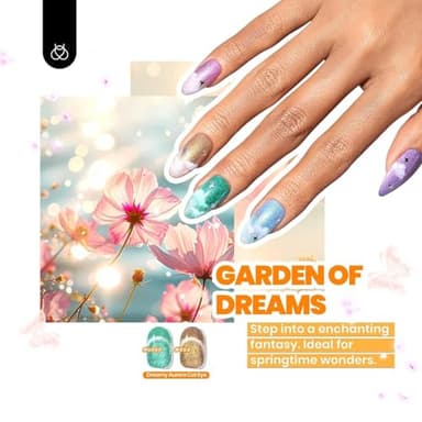 Beetles Cat Eye Gel Nail Polish Set - 36 Colors Red Purple Brown Green Burgundy Magnetic Christmas Gel Polish Kit Base Gel Glossy Matte Top Coat Magnet Soak off UV DIY Salon Nail Art Gift for Women - Image 6