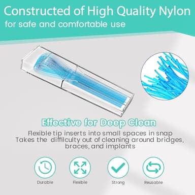 Floss Threaders, 400 Count Threaders for flossing, Dental Floss Threader for Braces, Bridges, Implants, Permanent Retainer (Pack of 4) - Image 5