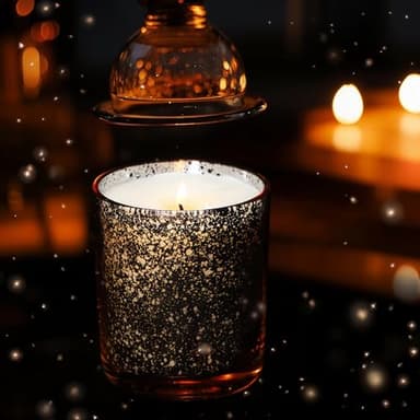 SHOWIN Thick Candle Jars for Making Candles 12 Pcs, 7 OZ Empty Jars with Wood Lids for Candle Making, Sample Container, Silver - Image 4