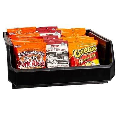 ReadySpace Plastic Containers for Organizing and Storage Bins for Closet, Kitchen, Office, Garage or Pantry Organization, Stackable Bins, Extra Large (14.8" x 16.5" x 7"), 4-Pack, Black - Image 5