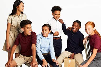 French Toast Boys' Short Sleeve Classic Poplin Dress Shirt (Standard & Husky), White, 20 - Image 9