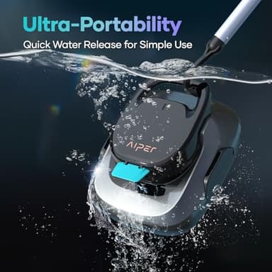 AIPER Cordless Pool Vacuum, Powerful Suction, Smart Self-Parking, 90-Min Runtime, Robotic Vacuum for Above-Ground Pools up to 860 Sq.ft (Renewed) - Image 6