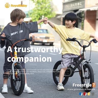 Royalbaby Freestyle 7 Kids Bike 20 Inch Wheel Dual Handbrakes Teens Bicycle Boys Girls Ages 6-10 Years, Kickstand and Water Bottle Included, Blue - Image 6