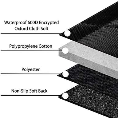 Femuar Dog Car Seat Cover with Storage Pockets Mesh Visual Window, Waterproof Nonslip , Heavy Duty Scratchproof Pet Dog Back Seat Cover Hammock for Cars Trucks and SUVs - Image 7