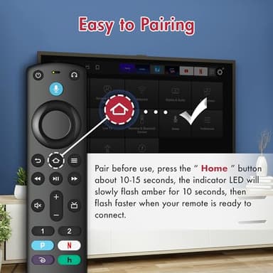 Voice Remote Replacement fit for TV-Stick/TV Cube/TVs Lite and fit for Insignia/Toshiba/Pioneer Smart TVs - Image 5