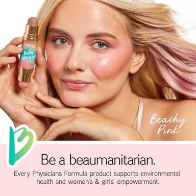 Physicians Formula Butter Glow & Go Multiuse Stick, Ultra-Creamy Radiant Finish Formula with Murumuru Butter, Vegan & Cruelty-Free- Beachy Pink - Image 6