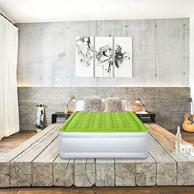 YENING Full Size Air Mattress with Built in Pump Raised Double Blow up Bed Inflatable Camping Airbed Electric 18 Inch Tall - Image 7