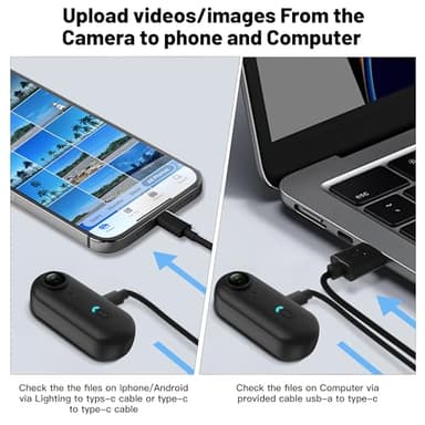 Meoilkolnm Mini Body Camera, Wearable Action Body Cam, Thumb Size Hands Free Recording Body Worn Camera, Premium Portable Camcorder Mount Anywhere for Pet Walking, Work, Travel (Black, 128GB) - Image 7