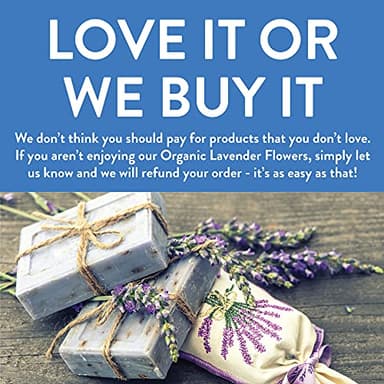 FGO Organic Dried Lavender Flowers, Extra Grade Dried Buds, Imported From France for Culinary or Sachet Bags, 4oz, Packaging May Vary (Pack of 1) - Image 8