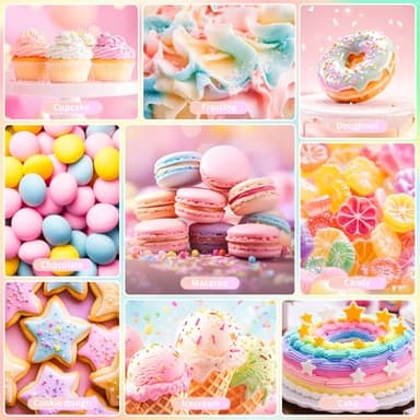 Cherrysea Oil Based Food Coloring for Chocolate Macaron Oil Edible Food Dye Set for Halloween Baking Royal Icing Cookie Supplies Gluten Free 7x6ml Food Grade Food Color Kit, 0.25 Fl. Oz/Bottles - Image 3