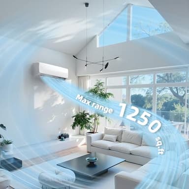 Manastin 18000BTU Mini Split Air Conditioner & Heater with Inverter, 19 SEER2 𝟐𝟑𝟎𝐕 Energy Saving AC Unit Cools Rooms up to 1250 Sq. Ft, Complete Installation Kit - Image 6