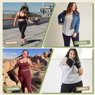 HLTPRO 3 Pack Plus Size Capri Leggings with Pockets for Women - High Waisted Soft Workout Tummy Control Yoga Pants XX-Large - Image 4