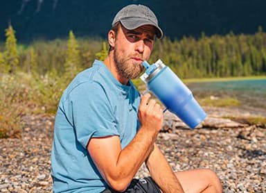 Meoky 24oz Travel Mug, Triple Insulated Stainless Steel Tumbler with Handle and 2-in-1 Straw and Sip Lid, 100% Leak Proof, Keeps Cold for 24 Hours or Hot for 8 Hours, Cupholder Friendly (Maple) - Image 7