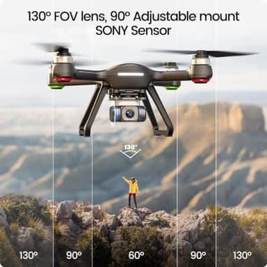 Holy Stone HS700E 4K UHD Drone with EIS Anti Shake 130 FOV Camera for Adults, GPS Quadcopter with 5GHz FPV Transmission, Brushless Motor, Easy Auto Return Home, Follow Me and Outdoor Carrying Case - Image 3