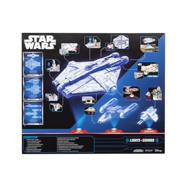 Star Wars™ Micro Galaxy Squadron Ghost (Secret Mission) - 15-Inch Vehicle with Three Additional Vehicles Plus Ten Micro Figures Accessories - Image 6