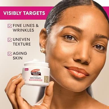 Palmer's Cocoa Butter Formula Face Cream, Skin Therapy Retinol-10 Moisturizer, 2.7 Oz, Vitamin E & Hyaluronic Acid, Helps Reduce Fine Lines & Uneven Skin Tone, 48Hr Moisture, Dermatologist Approved - Image 2