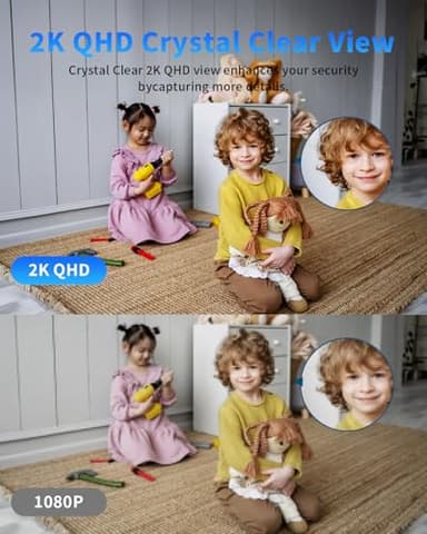 [5G & 2.4G] 2K Indoor Security Cameras for Home Security, AI Voice Change for 2-Way Talk, Motion Detection, Night Vision, 24/7 SD Recording/Cloud Storage, Baby Monitor/Dog/Pet Camera with Phone App - Image 4