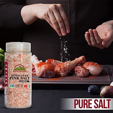 Himalayan Chef Himalayan Pink Salt, Coarse Salt, Grain, Glass Jar-17.5oz, 1.09 Pound (Pack of 1) (5305) - Image 6