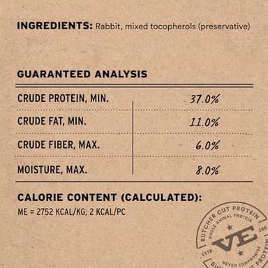 Vital Essentials Rabbit Bites Dog Treats, 5 oz | Freeze-Dried Raw | Single Protein | Premium Quality High Protein Training Treats | Grain Free, Gluten Free, Filler Free - Image 3