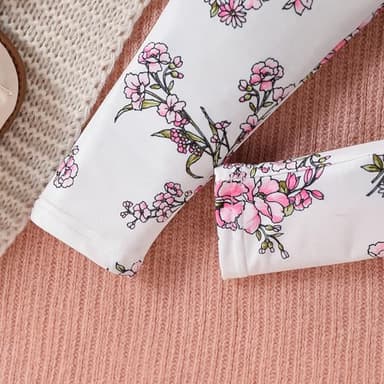 Ayzozuy Toddler Girl's Clothing High Low Long Sleeve Solid Color Top and Pants Girl's Fall/Winter Set (3-4T) - Image 6