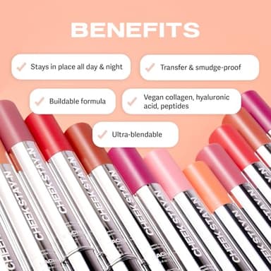 Sacheu Cheek STAY-N Liquid Blush for Cheeks — High Pigment, Buildable, Lightweight Cream Blush Infused With Squalane, for Dewy & Radiant Flushed Cheeks — Long-lasting & Cruelty Free, I'm Guilty - Image 3