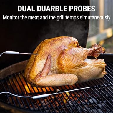 ThermoPro TP20 500FT Wireless Meat Thermometer with Dual Meat Probe, Digital Cooking Food Meat Thermometer Wireless for Smoker BBQ Grill Thermometer Beef Steak Fish Turkey Thermometer - Image 4