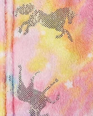 The Children's Place,Baby Girls,and Toddler Fleece Zip-Front One Piece Footed Pajama,Sparkle Pink,0 Months,3 Months - Image 2