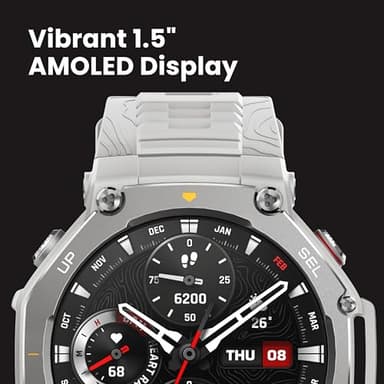Amazfit T-Rex 3 Rugged Military Smart Watch 48mm, GPS (with Privacy), Offline Maps, Long Battery Life,328 Feet Water-Resistant, 170 Fitness/Sport Modes, AI, Voice Control, for Android or iPhone, Gray - Image 6