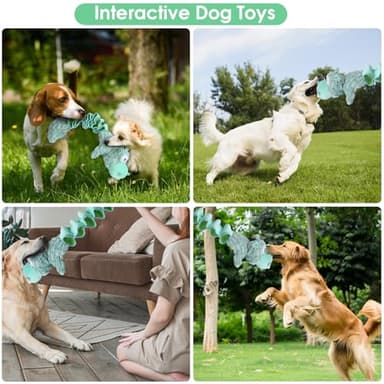 Large Squeaky Dog Toys and Interactive Dog Tug-of-War Toy, Tough Plush Dog Toy, Cute Puppy Toys, Pet Chewable Toys Plaything for Small Medium and Large Dogs - Image 6