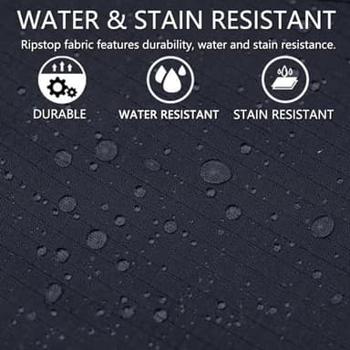 Hiwise Men's Stretch Tactical Pants Water Resistant Ripstop Cargo Pants Outdoor Lightweight EDC Work Hiking Pants (Black, 34WX32L) - Image 7