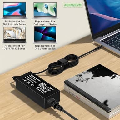 AOKNZEVM 65W 45W AC Adapter Laptop Charger Compatible with Dell Inspiron 13 14 15 16 17 3000 5000 7000 Series, Dell Latitude 13 14 15 3000 Series, Vostro 13 14 15 16 3000 5000 - Image 6