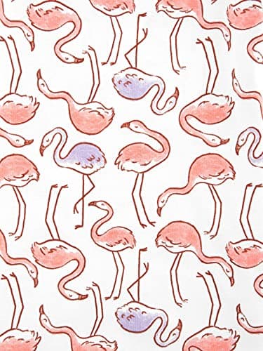 Simple Joys by Carter's Girl's Snug-Fit Cotton Pajama Set, Violet/Dot/Flamingo, 6-9M - Image 4