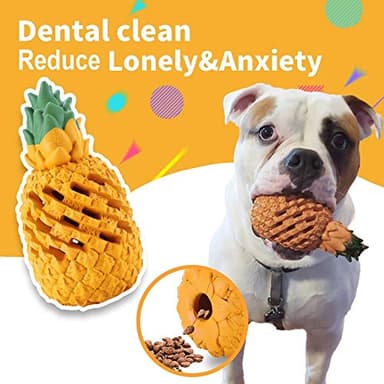 LPHSNR Pineapple Dog Toys for Large Dogs Puppy, Dog Chew Toys for Small Medium Dogs to Keep Them Busy, Interactive Dog Toys Tough Dog Puzzle Toys Treat Dispensing Durable Dog Dental Chew - Image 5
