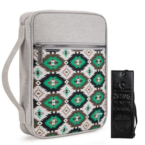 Montana West Bible Cover for Women Men with Leather Bookmark Book Carrying Cases Church Bag for Outdoor Protective - Image 1