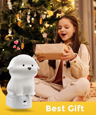 L LOHAS LED Plug in Night Light for Kids, 3D Cute Puppy Night Lights with Dusk to Dawn Sensor, RGB+Soft White 3000K Dog Night Light, Christmas Birthday Gift Nightlight for Kids, Room Decor - Image 8