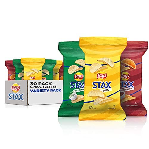 Lay's Stax Potato Crisps, Variety Pack, 0.75 Ounce (Pack of 30) - Image 1