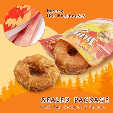 Jungle Calling Dog Treats Long Lasting, Rawhide Chews for Dogs, Chicken Wrapped Rawhide Donuts, Chewy Snacks for Medium Large Dogs - Image 8