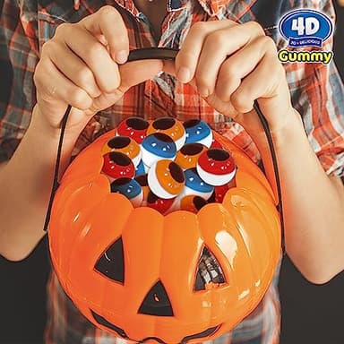 Amos Gummy Eyeball Halloween Candy Eye Candy Treats for Kids & Parties, 3D Gummy Eyeballs, Individually Wrapped,Sharing, 9oz Bag - Image 6