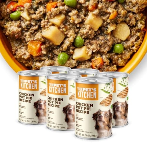 YOUR PET'S KITCHEN Wet Dog Food, Chicken Pot Pie Recipe - 13.2 oz Cans (Pack of 6), Made in The USA with Real Chicken - Image 1