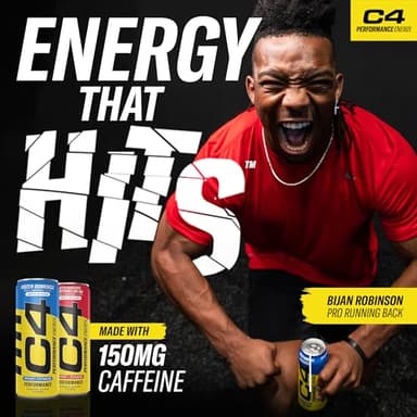 Cellucor C4 Performance & Smart Energy Drink Official Variety Pack | Zero Sugar Carbonated Preworkout Energy | 150+200mg Caffeine with Beta Alanine | 4 Flavors | 12 Fl Oz (12 Pack) - Image 4