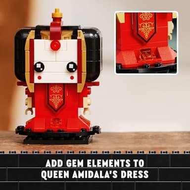 LEGO Star Wars BrickHeadz The Phantom Menace - Collectible Star Wars Figures of Annakin, Darth Maul, & More - Gift for Fans - 40676 - Image 6