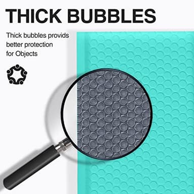 UCGOU Bubble Mailers 7.25x12 Inch Teal 25 Pack Usable Size 7.25x11 Padded Envelopes Small Business Opaque Packaging Self Seal Waterproof Boutique Bulk Shipping Bags for Jewelry Makeup Supplies #1 - Image 4