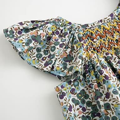 Simplee kids Baby Girls Summer Casual Dresses Toddler Floral Print Sundress Princess Dress for 2T - Image 2