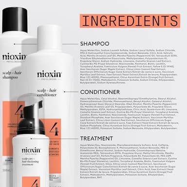 Nioxin Scalp + Hair Thickening System 4 |For Colored or Damaged Hair with Progressed Thinning| With Niacinamide and Biotin | Full Size| 3 Month Supply - Image 10