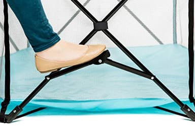 Regalo My Play Deluxe Portable Play Yard Indoor and Outdoor,Includes a Full Canopy, Aqua, 6-Panel - Image 5