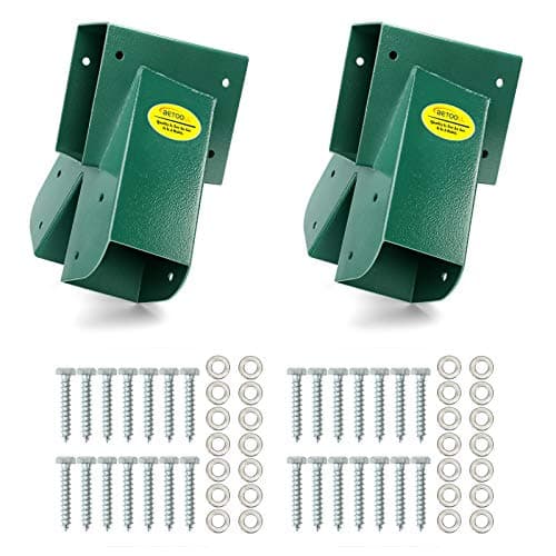 BETOOLL A-Frame 2 Brackets Swing Set Bracket with Mounting Hardware (Green) - Image 1