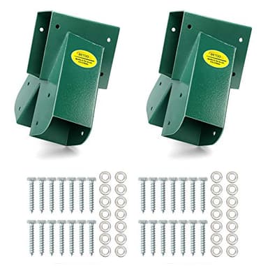 BETOOLL A-Frame 2 Brackets Swing Set Bracket with Mounting Hardware (Green) - Image 1