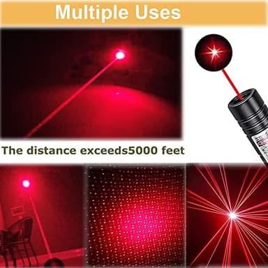 Laser Pointer High Power, Red Laser Pointer Indicator Light, Long Range Laser Pointer for Hiking, USB Charge - Image 5